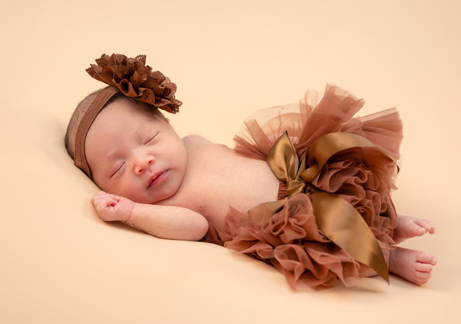 Brown tutu and bow
