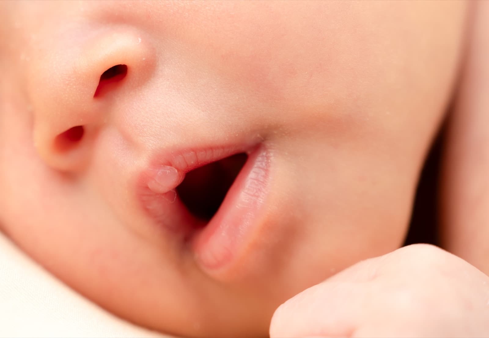 Yawning close-up