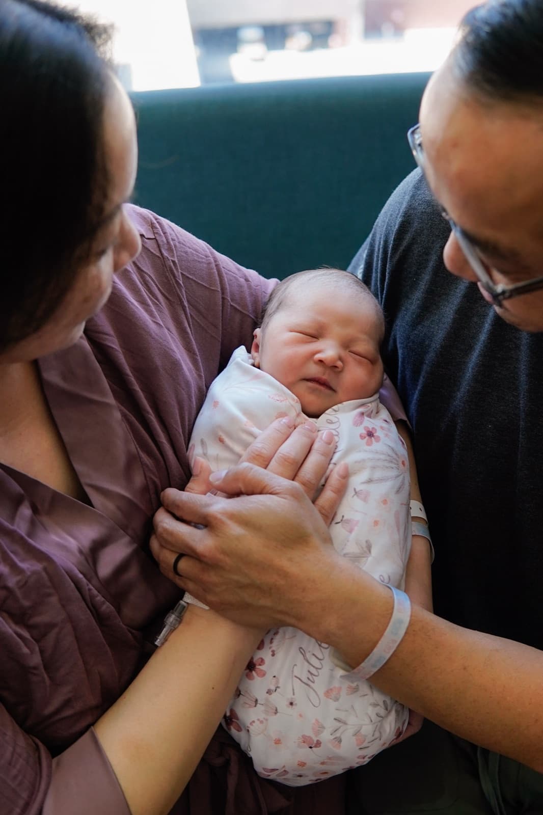 Holding our girl