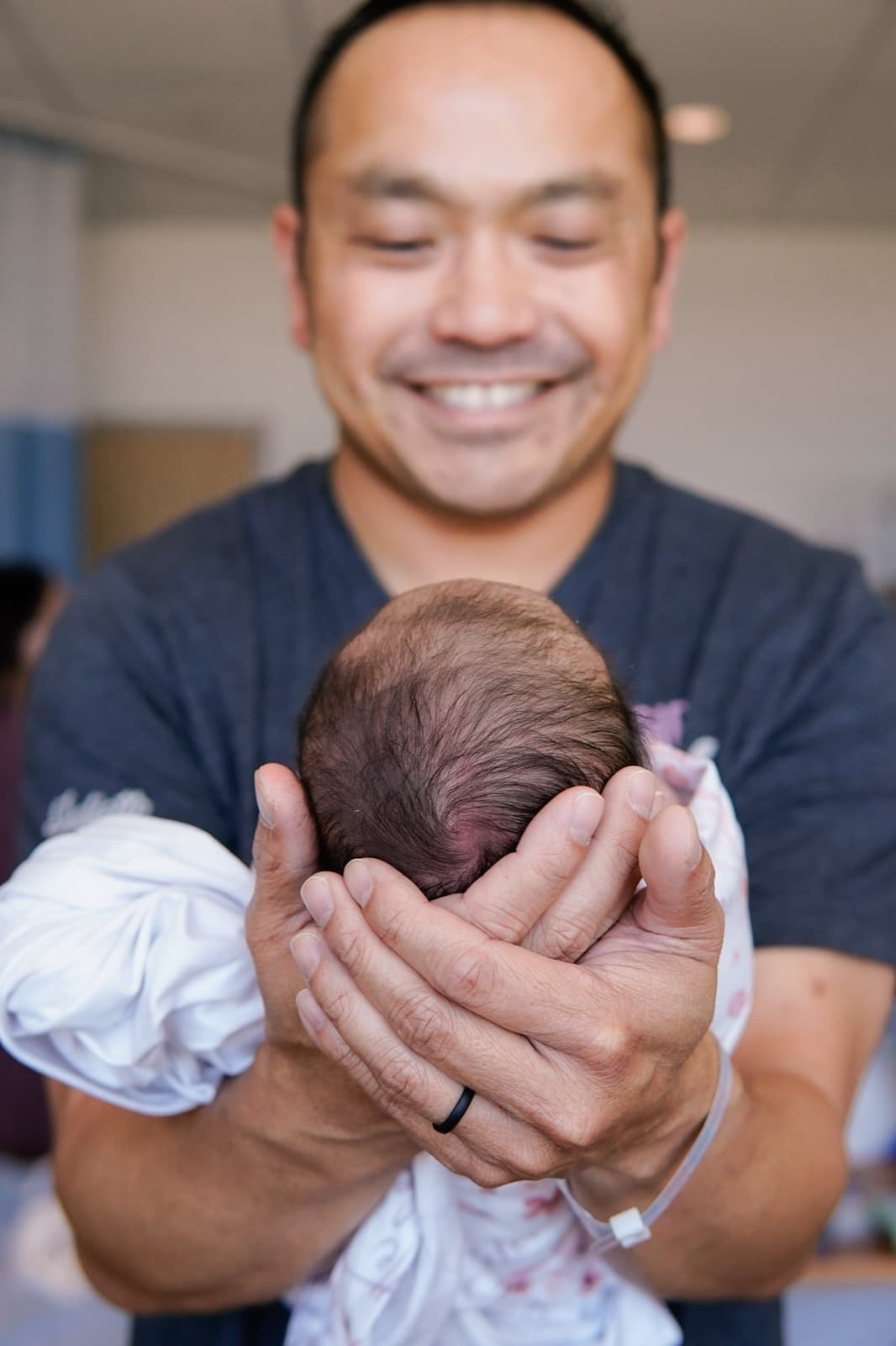 Dad's big smile