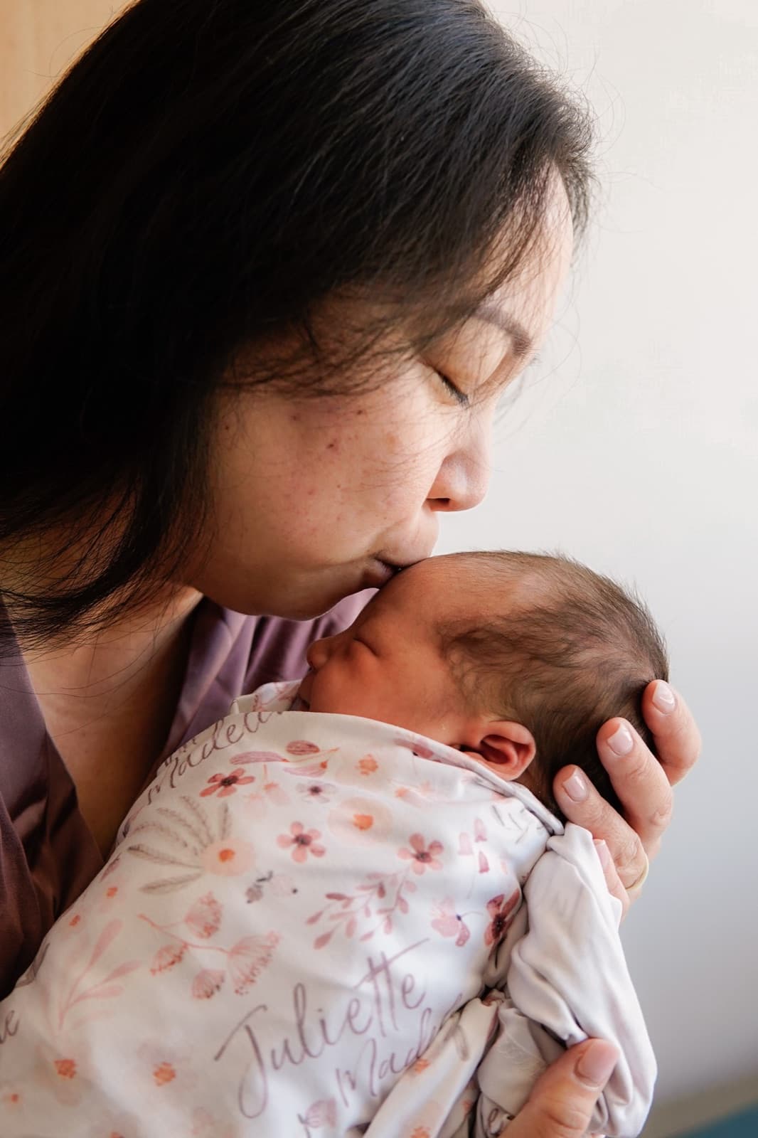 Mom's first kiss